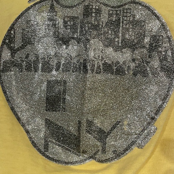 Vtg 70s NY Glitter iron on transfer tourist tee . - Picture 5 of 5